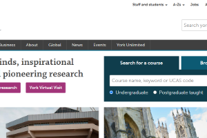 The University of York Website