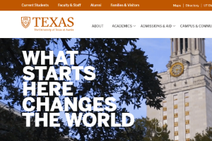 The University of Texas at Austin Website
