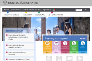 University of Siena Website