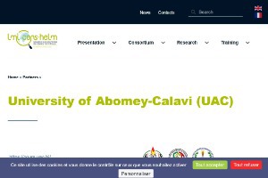 University of Abomey-Calavi Website