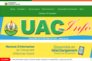 University of Abomey-Calavi Website