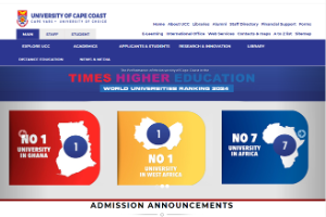 University of Cape Coast Website