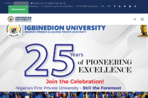 Igbinedion University Okada Website