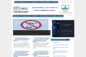 Hassan II University Ain Chock Faculty of Dental Medicine Website