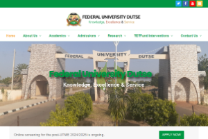 Federal University Dutse Website