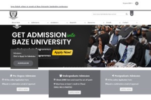 Baze University Website