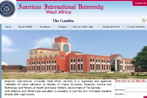 American International University West Africa Website