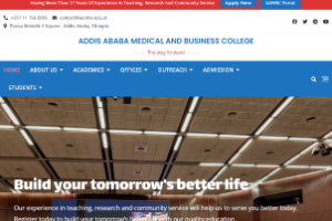 Addis Ababa Medical and Business College Website