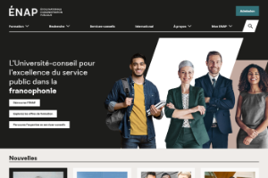 École Nationale d'Administration Publique Website