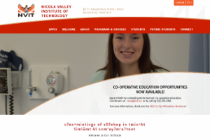 Nicola Valley Institute of Technology Website