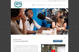 Collège Radio Télévision de Québec Website