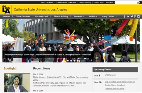 California State University, Los Angeles Website