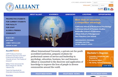 Alliant International University Website