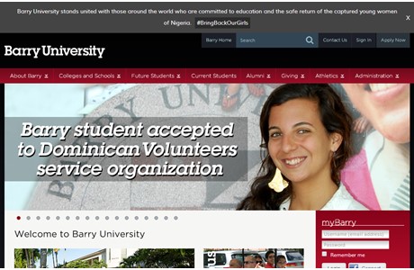 Barry University Website