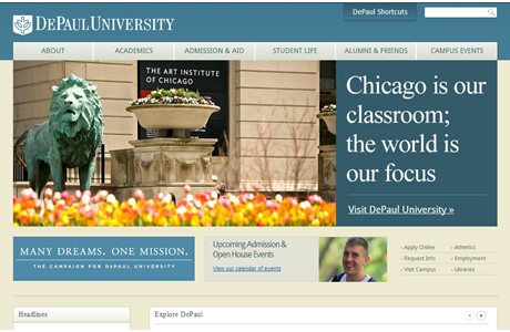 DePaul University Website