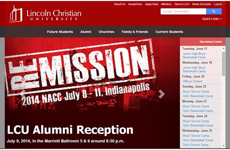 Lincoln Christian University Website