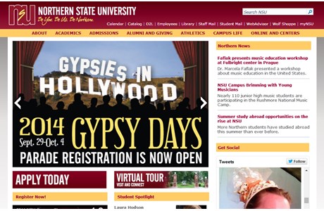 Northern State University Website