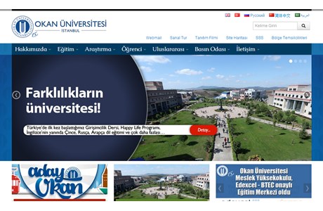 Okan University Website