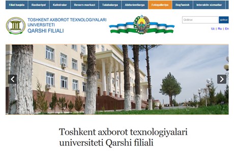 Toshkent Axborot Texnologiyalari Universiteti Website