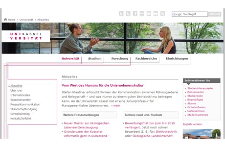 University of Kassel Website