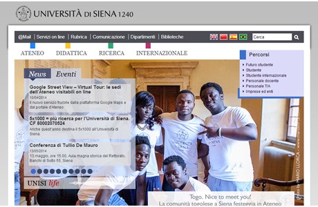 University of Siena Website