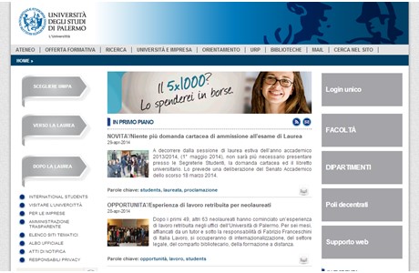 University of Palermo Website