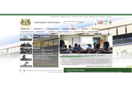 University of Guyana Website
