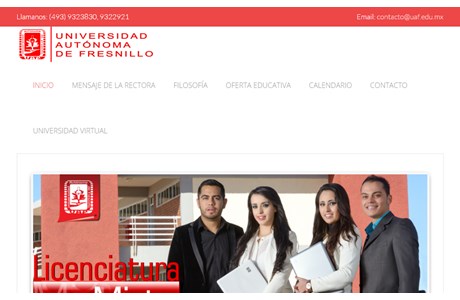 Autonomous University of Fresnillo Website