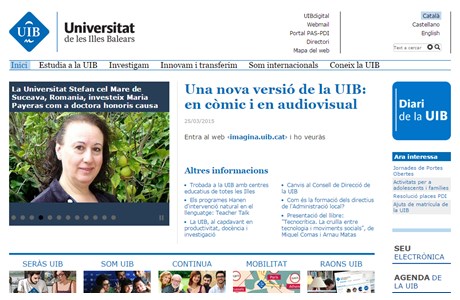 University of the Balearic Islands Website