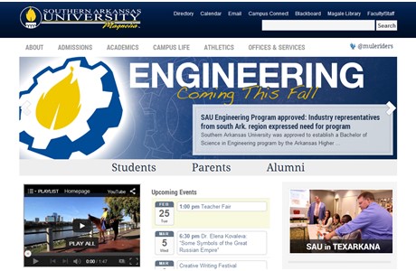 Southern Arkansas University Website